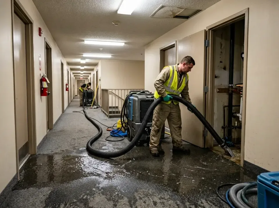 multi-unit-apartment-hallway-f-005 — frequently asked questions, Emergency Burst Pipe Water Extraction & Removal in McCleary…